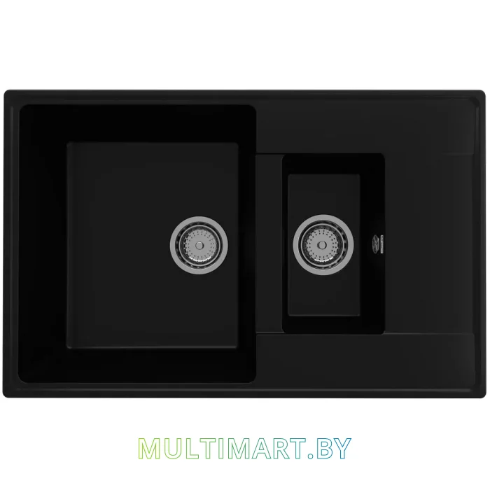 Кухонная мойка Ulgran Quartz Prima 780 1.5K (07 уголь)